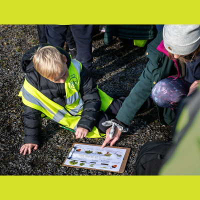 Child sitting on ground